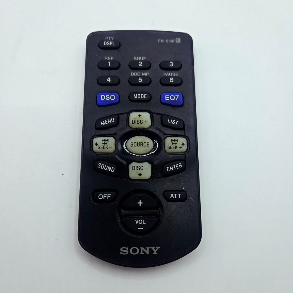 SONY INCAR HIFI REMOTE CONTROL - MODEL: RM-X140 - Missing Battery Tray Untested