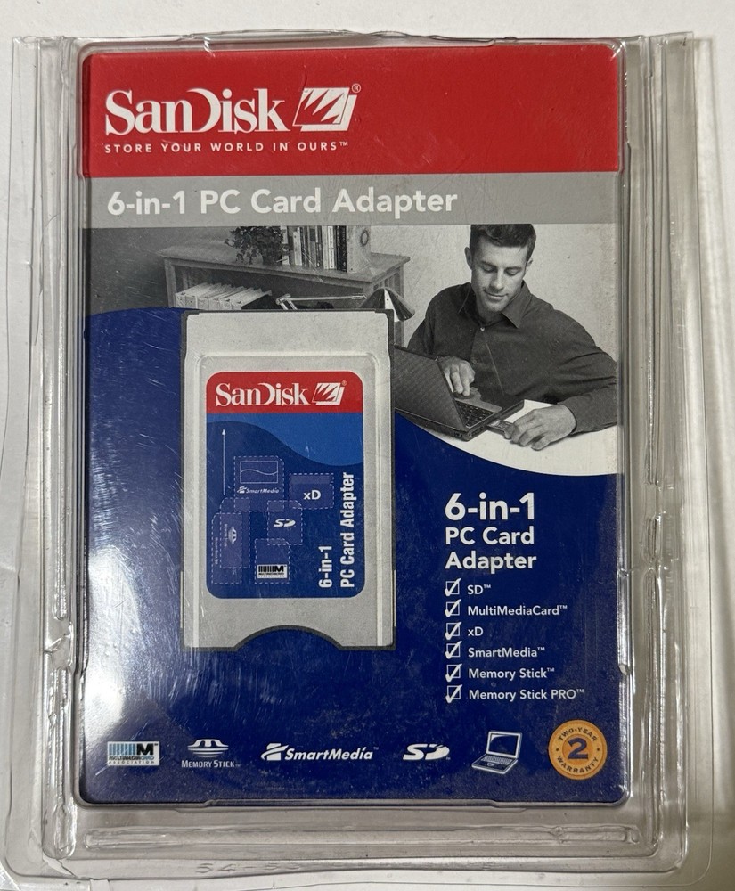 SANDISK COMPACT FLASH & 6-IN-1 PC CARD ADAPTER