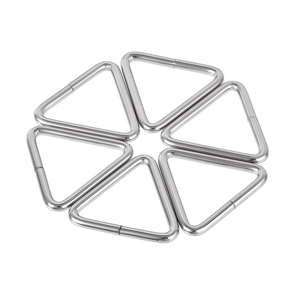 Metal Triangle Ring Buckle 1.26" (32mm) Inner Width 10pcs
