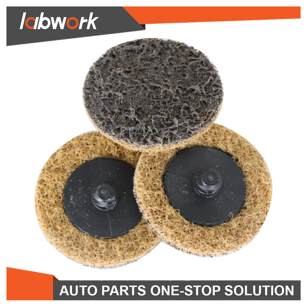 Labwork Coarse Surface Conditioning Discs Roll Lock Grinder Sanding Pad 50Pcs 2"