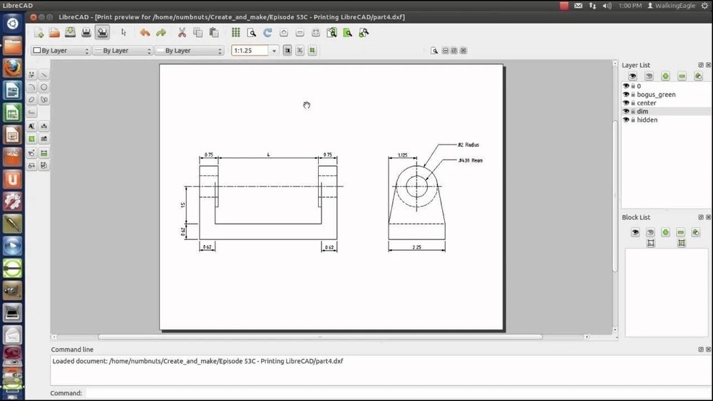 Libre Cad 2D - Computer Aided Design CAD Software Package for Windows on CD