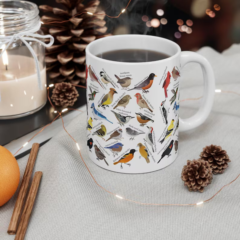 Bird Watching Mug Ornithology Coffee Cup Gift