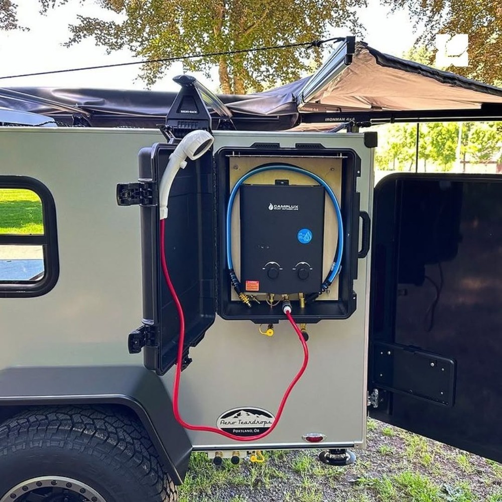 5L Portable Water Heater, Tankless Water Heater Propane Outdoor, AY132B, Black