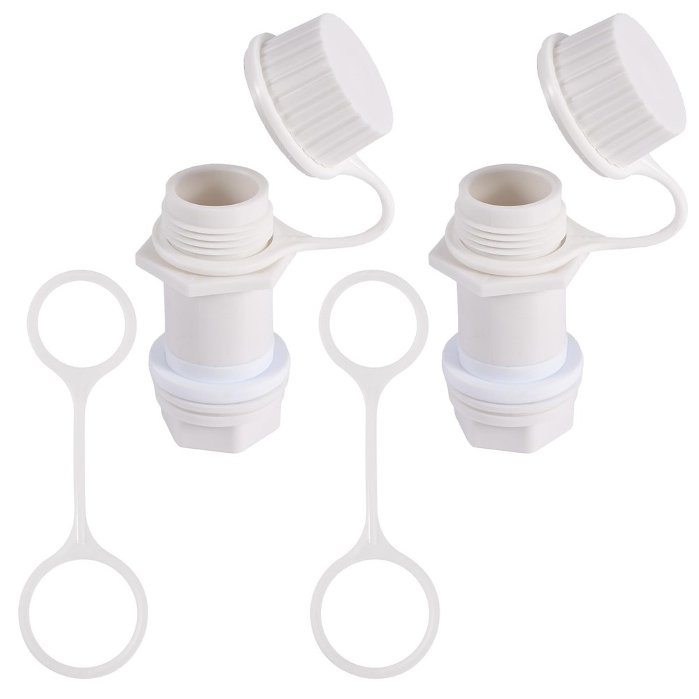 Cooler Drain Plug Kit for Igloo, Threaded Drain Plug with Plastic Tethered Ca...