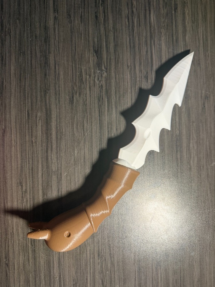 3d Printed Grounded Bone Dagger