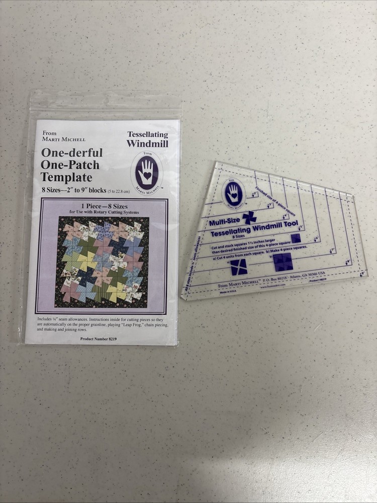 Marti Mitchell Tessellating Windmill One-derful One-Patch Template