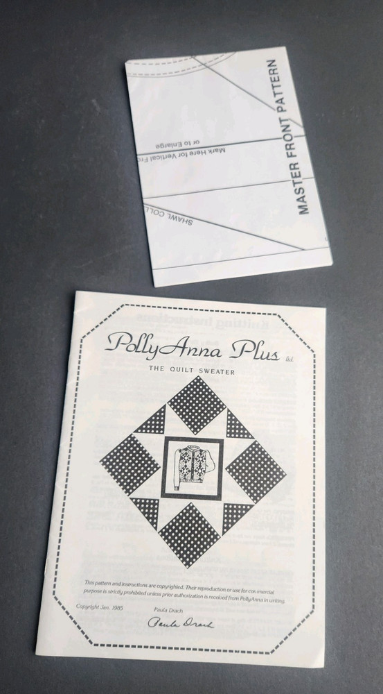 Polly Anna Plus The Quilt Sweater Pattern