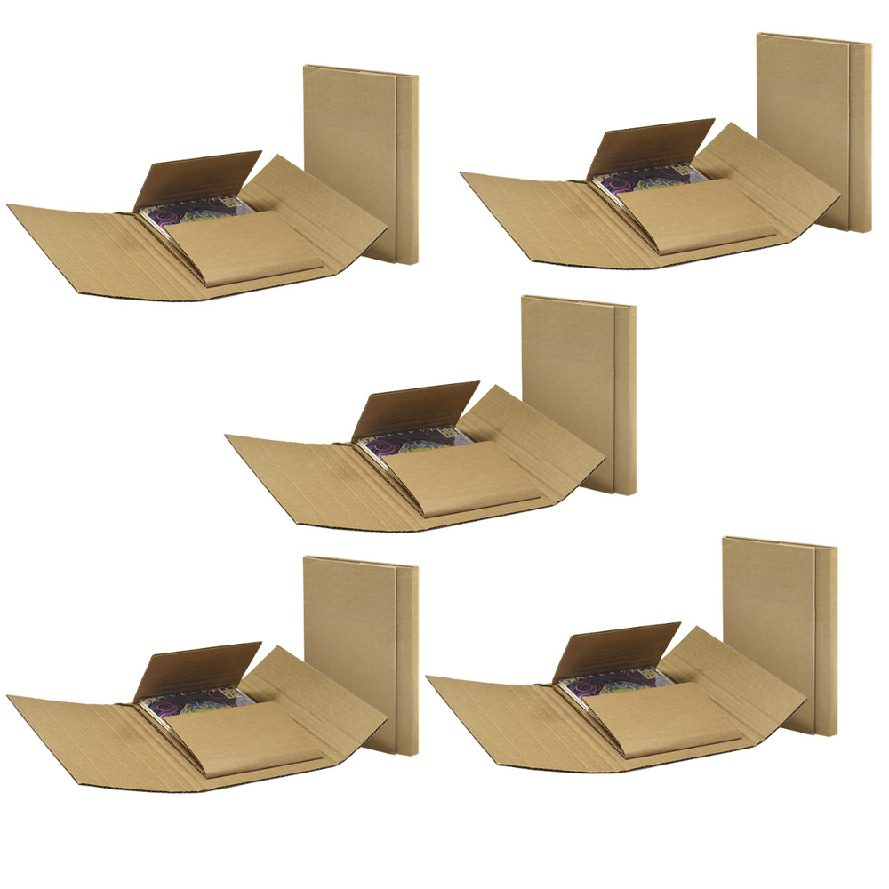 5 Comic Book Mailer Box Shipping Box for Comics Ships Current, Silver, Golden
