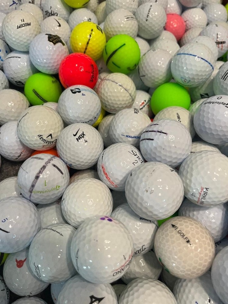 100 Assorted Practice Mix Used Golf Balls