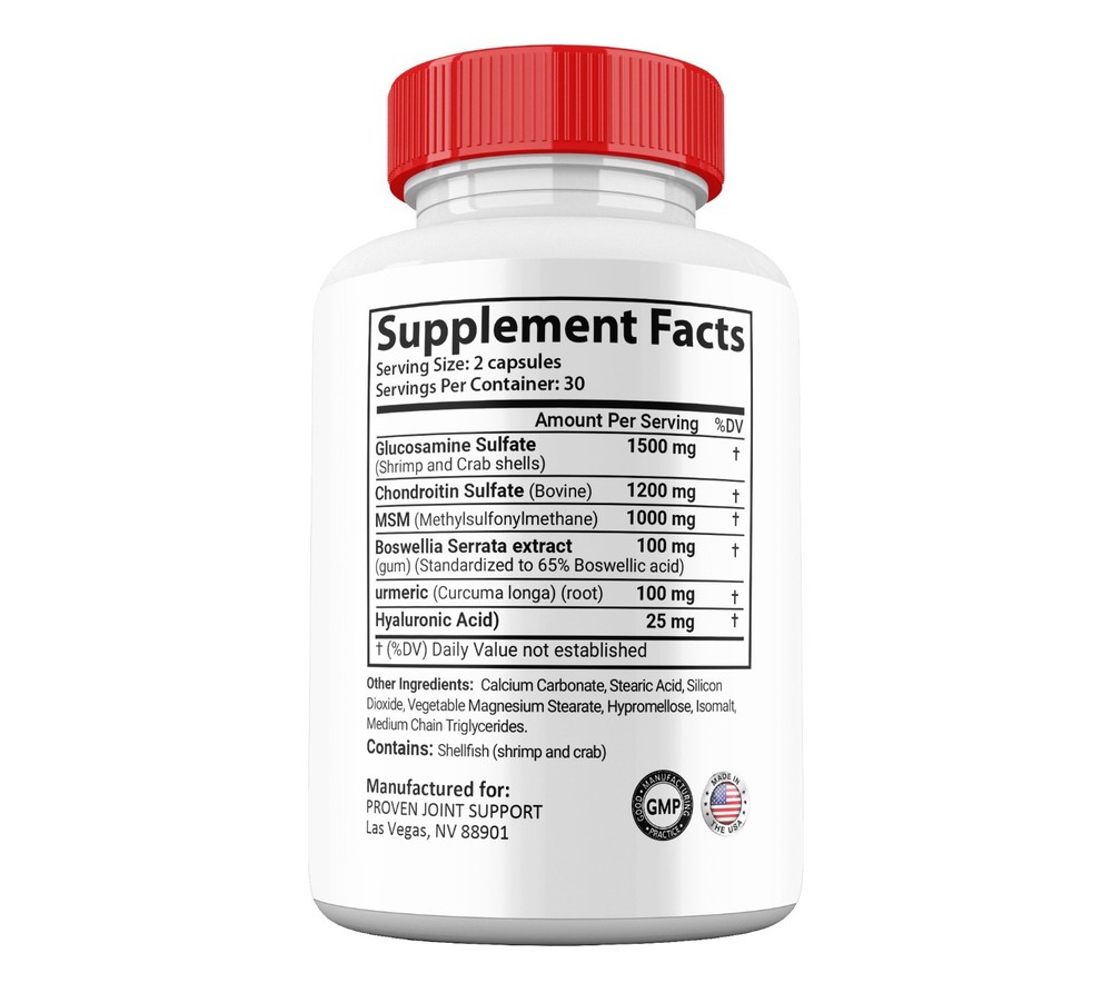 Proven Joint Support Capsules, Max Strength, Joint Support Supplement (10 Pack)