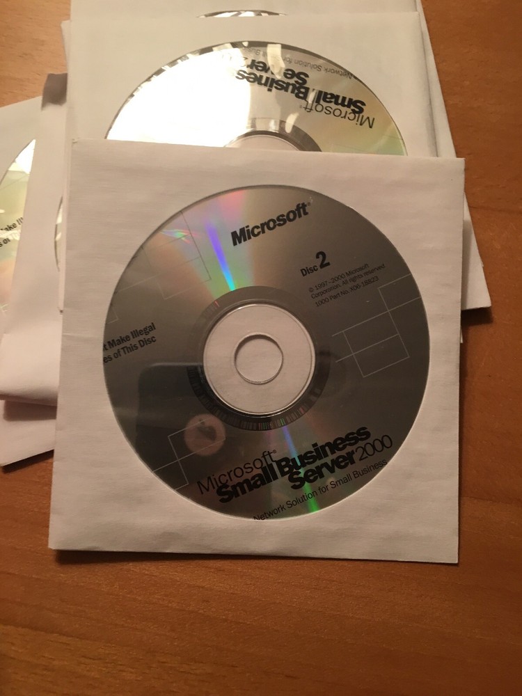 Microsoft Small Business Server 2000 NFR CDs With Keys.