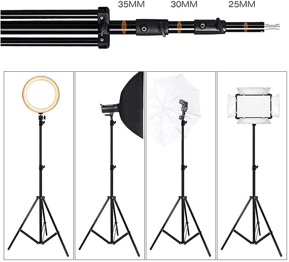 Professional Adjustable Light Stand 2.8m - Perfect for Studio & On-Site Use