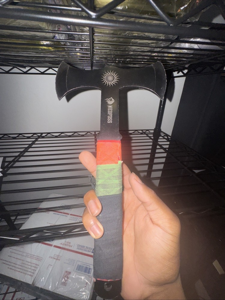 NedFoss Throwing Axes / Tomahawks, TPR Rubber Handle