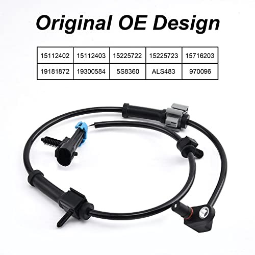 970-011 ABS Wheel Speed Sensor Front Left Right for Chevy