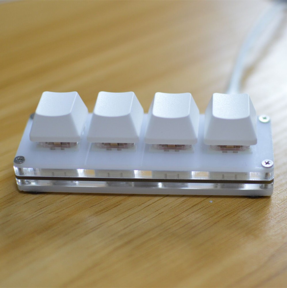 4Keys USB Mini Mechanical Keyboard DIY Custom Shortcut Macro Programmable Keypad