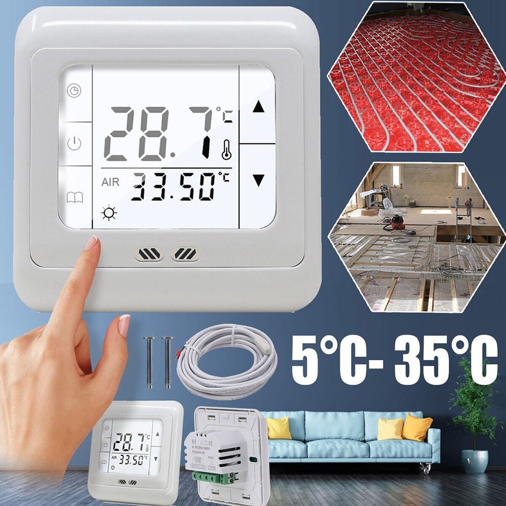 Temperature Control System for Underfloor Heating with Touchscreen Display