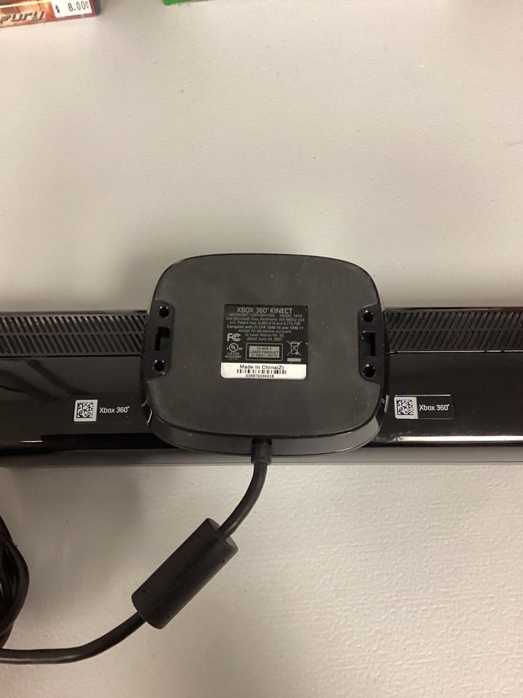 Microsoft XBOX 360 Kinect Sensor Bar Model 1414 Black - Tested, Working