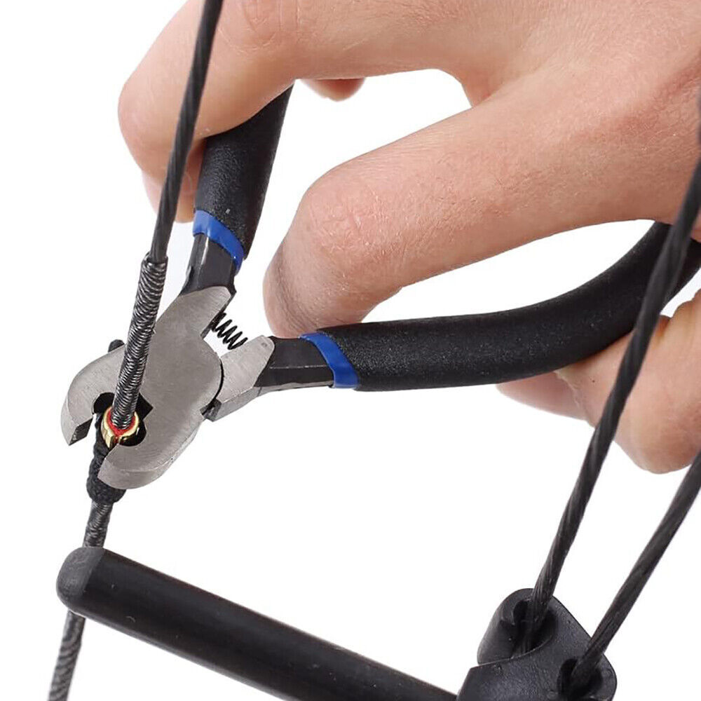 Archery Bow String Nocking Points Pliers with T Shape Turning Bow Square Ruler
