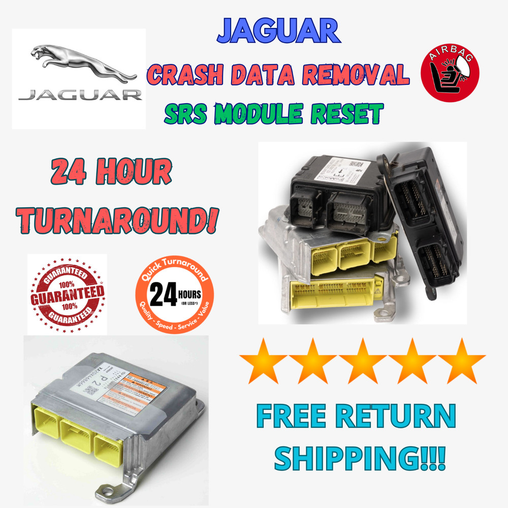 JAGUAR XF SRS RESTRAINT CONTROL MODULE CRASH CODE REMOVAL RESET