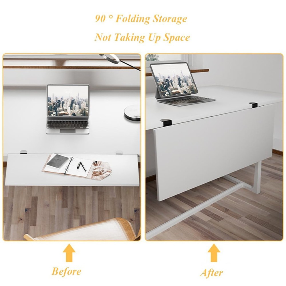 Under Desk Keyboard Tray Support Bracket Adjustable Desktop Extension Board S...