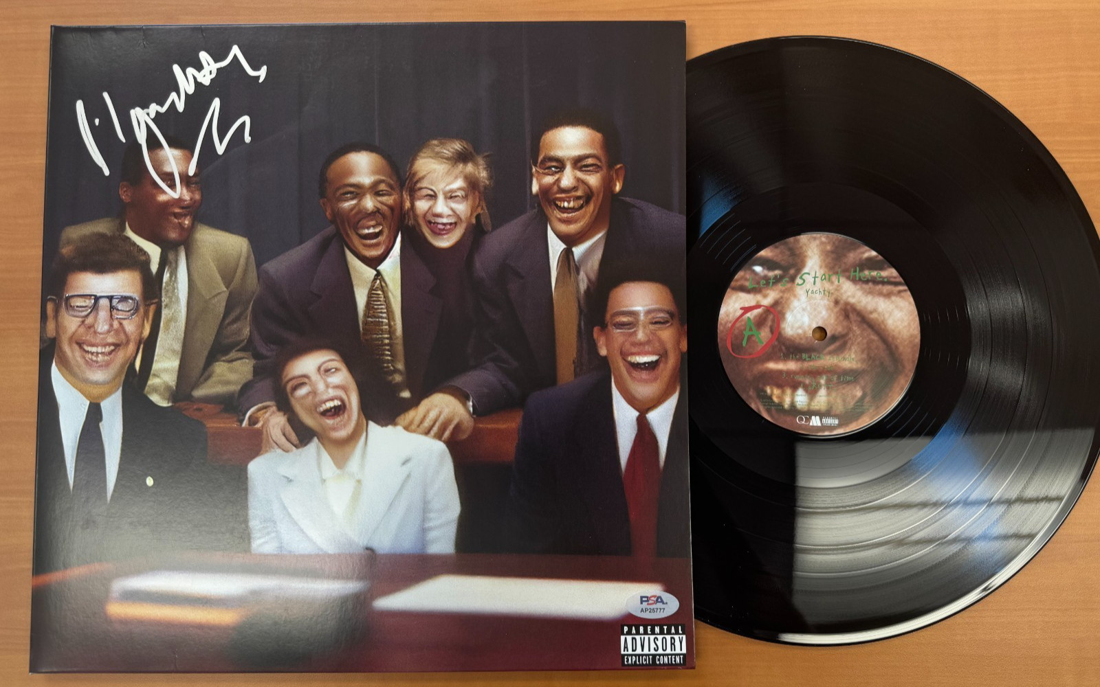 LIL YACHTY Signed Autographed Let's Start Here LP Vinyl Album PSA/DNA COA