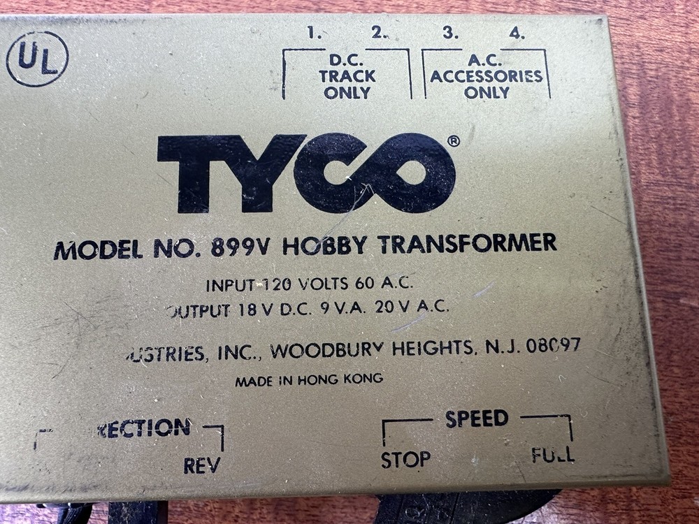 TYCO Model 899V Hobby Transformer