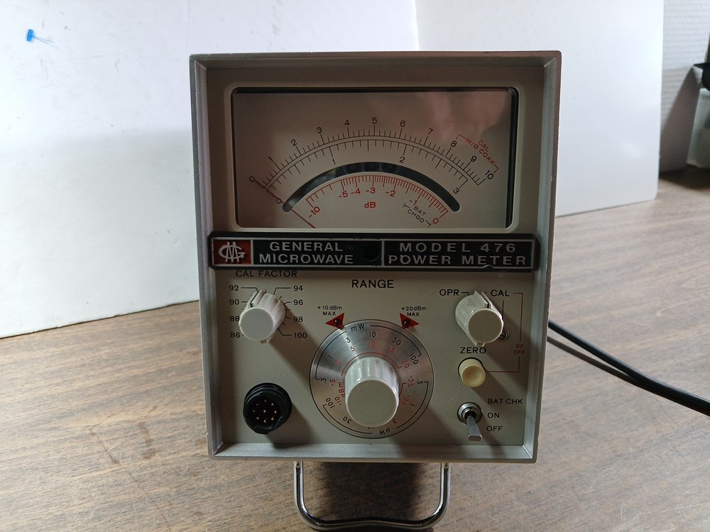 GENERAL MICROWAVE MODEL 476 POWER METER Tested Working