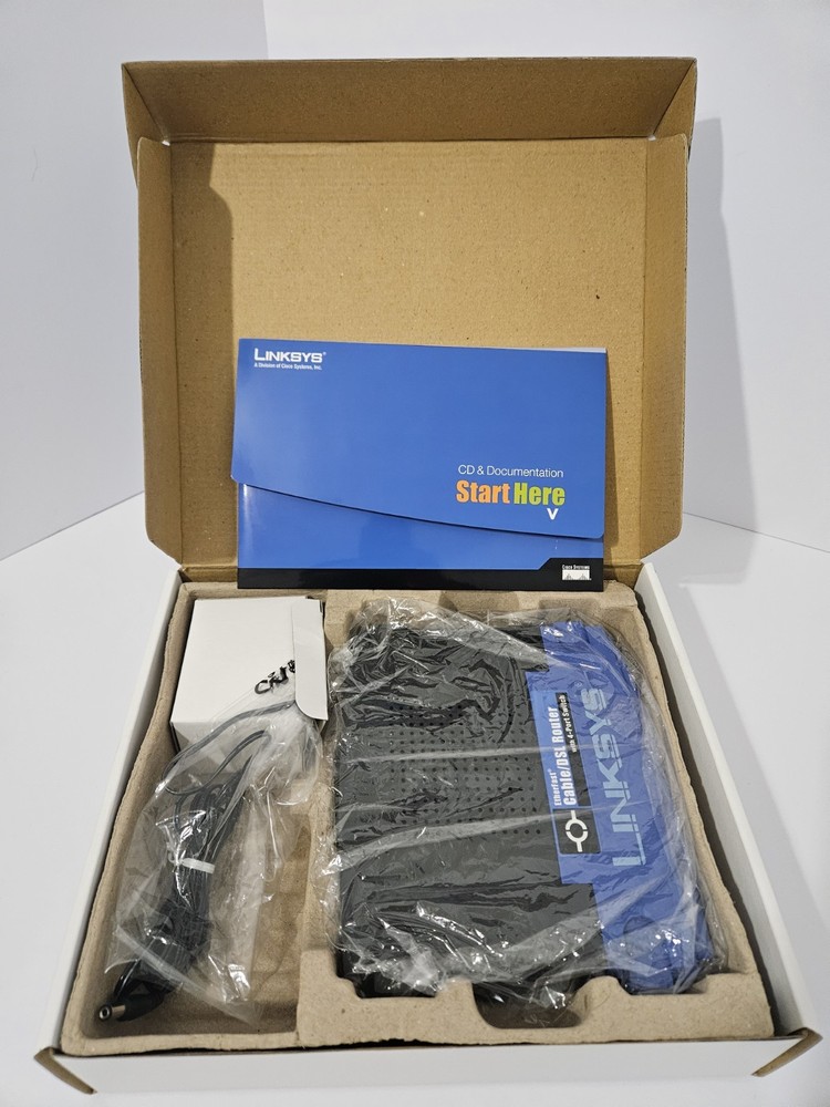 Linksys Etherfast Cable/DSL Router With 4 Port Switch Wired Model BEFSR41