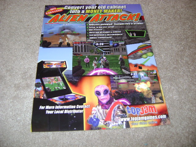 ALIEN ATTACK video flyer