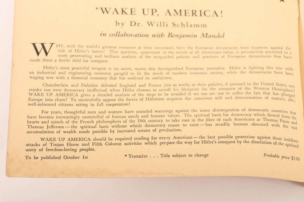 Vintage Pre WWII Mobilization Guide War Propaganda