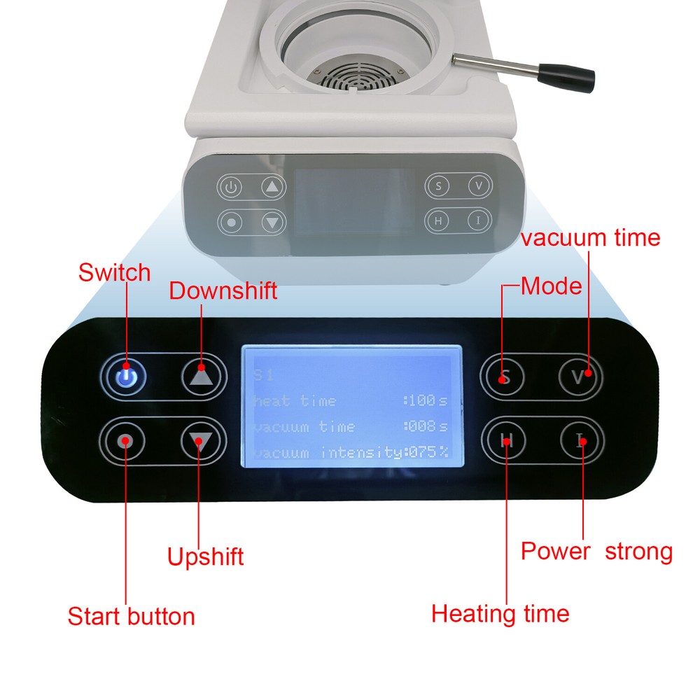 900W Dental Thermoforming Vacuum Forming Molding LCD Machine Timing Function D-1