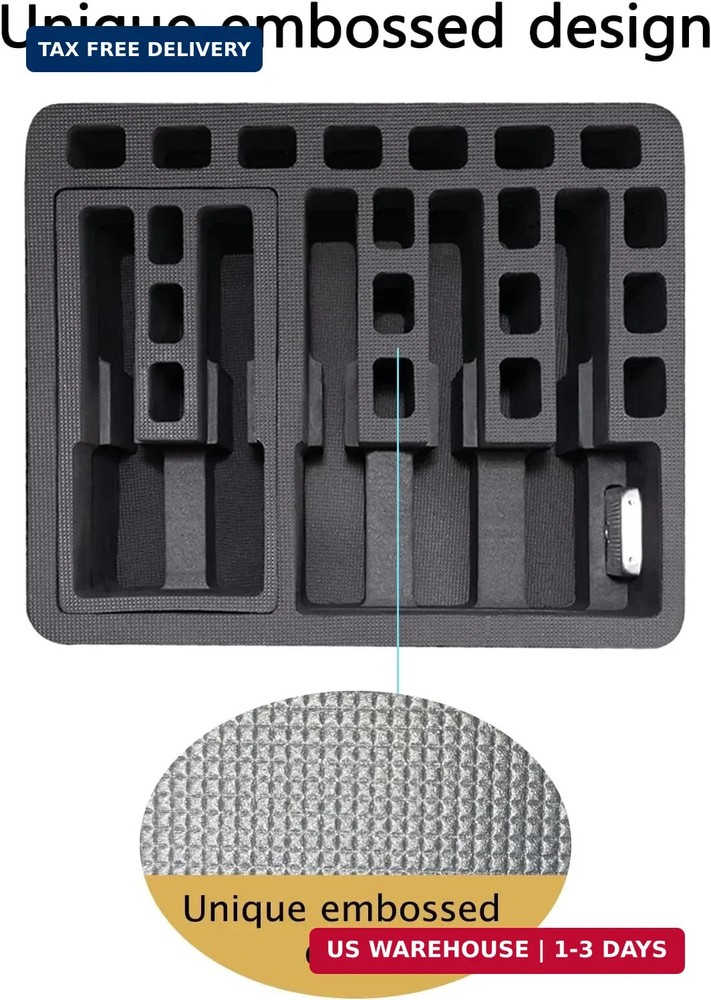 Hard shell protective storage case, capable of holding multiple handguns, pre-cu