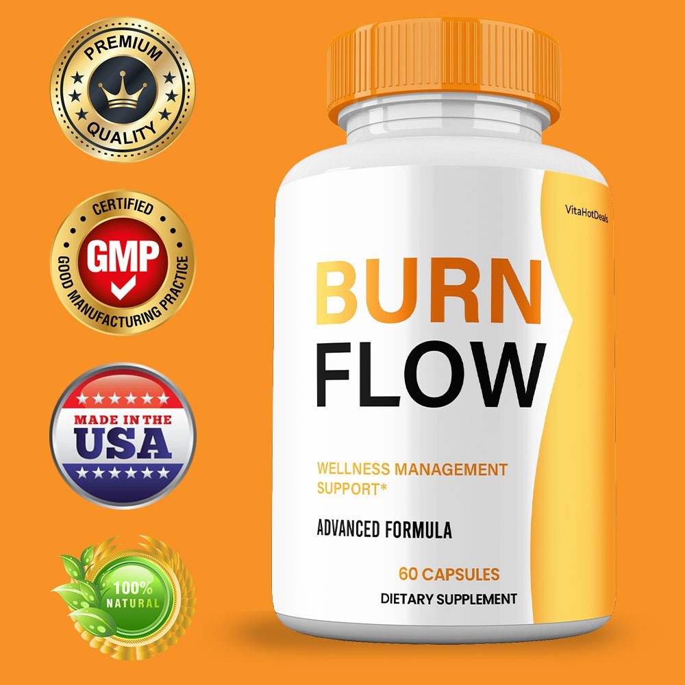 BurnFlow Capsules, Max Strength Formula, Burn Flow Supplement (10 Pack)