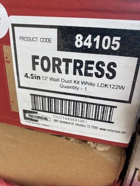 Rectorseal 84105 Fortress LDK 4.5in x 12ft Lineset Wall Duct Kit (NEW)