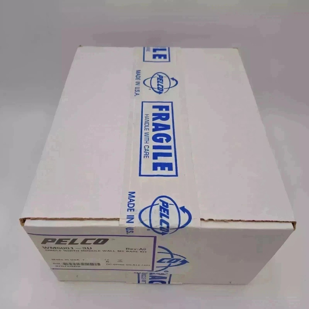PELCO WM5001-3U Single Width Module Wall Mount Base Kit NEW