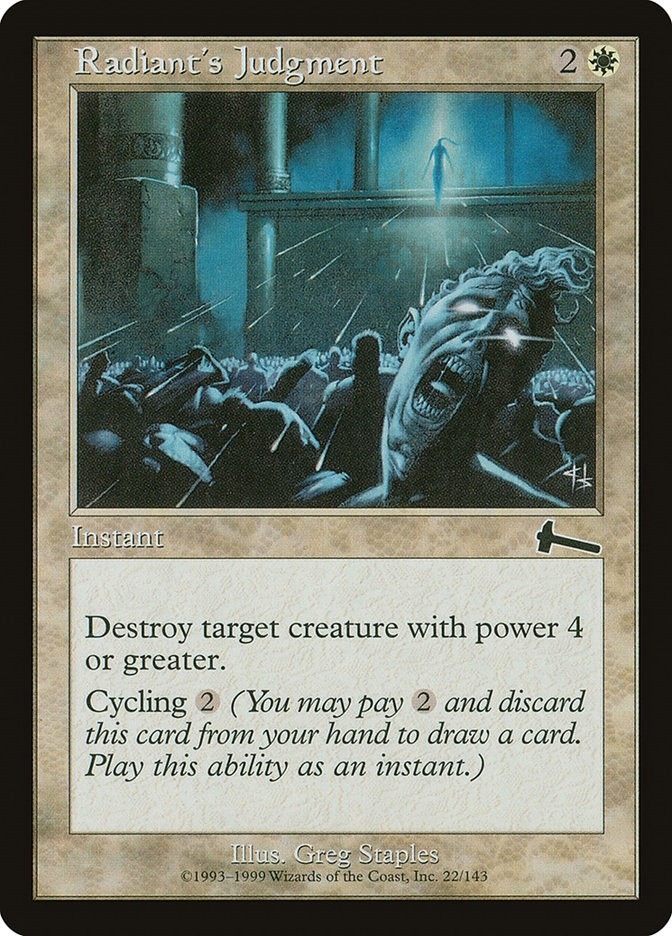 Radiant's Judgment Urza's Legacy 22 MTG LP