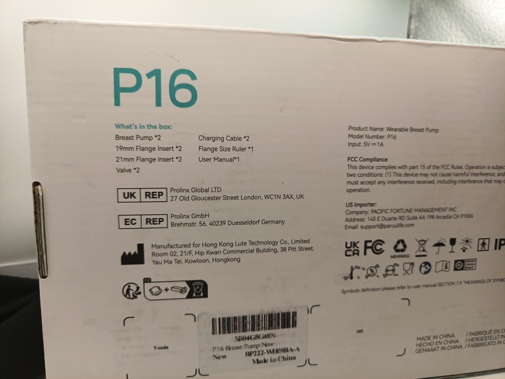 Paruu P16 Wearable Breast Pumps Pair