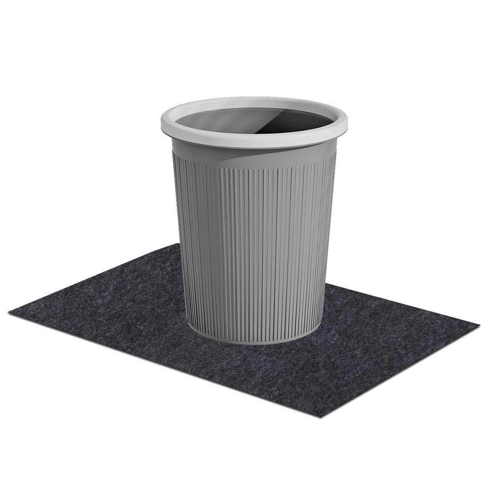 Waterproof Silicone Trash Can Mat under Garbage Can Mat for Kitchen, 24Inx20In