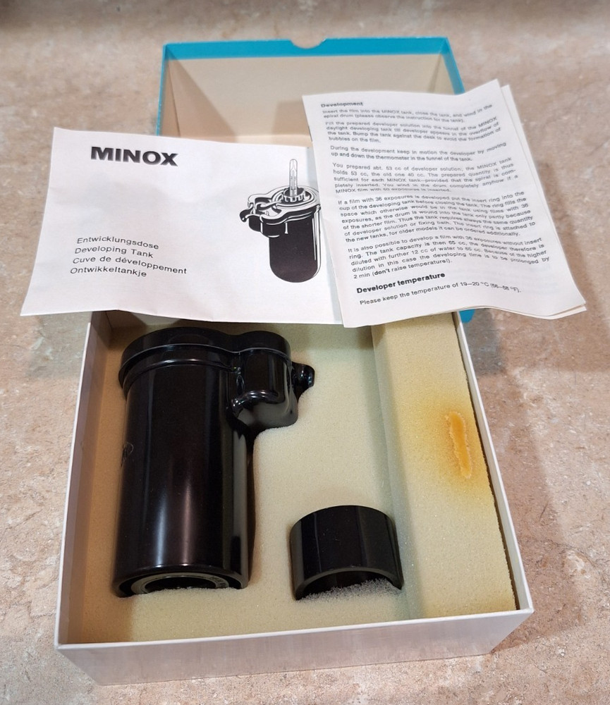 Vintage Minox Daylight Developing Tank Made in Germany Box & Instructions - NEW