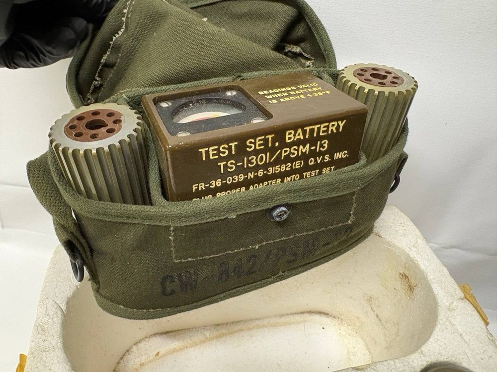 BATTERY TEST SET TS-1301 / PSM-13 WITH CASE AND ADAPTERS, UNTESTED