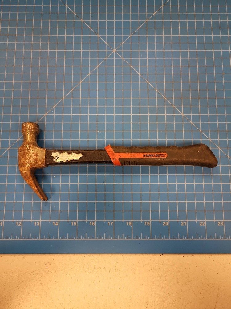 Black Decker Claw Hammer Nail Puller Tool Woodworking Carpentry Hand Tool