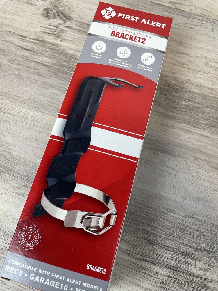 First Alert Small Fire Extinguisher Mounting Bracket - BRACKET2 NEW IN BOX