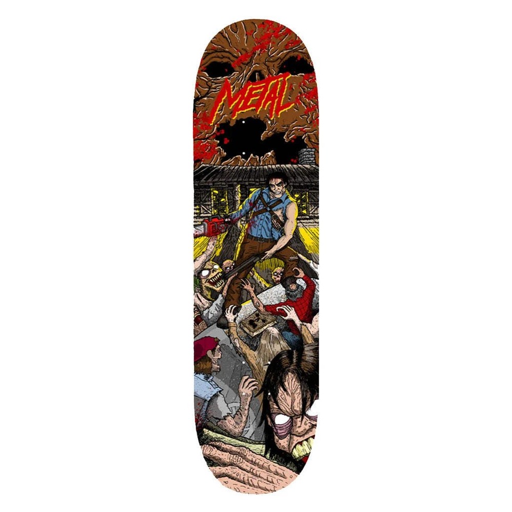 Metal Skateboard Deck Groovy 8.62