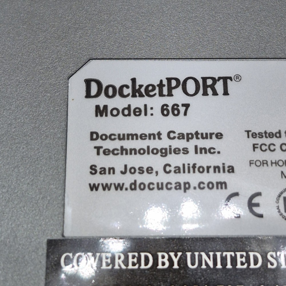 DocketPORT 667 Simplex Card Scanner Compact One Touch Scan