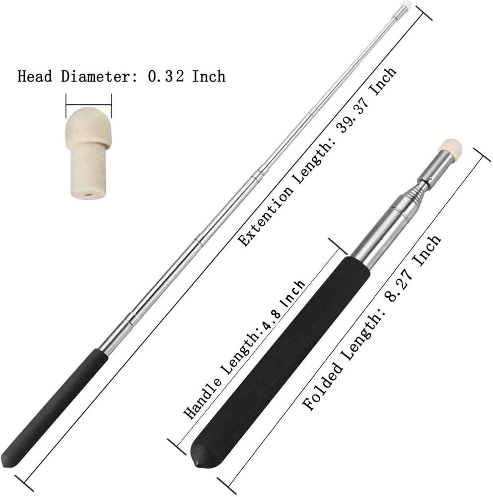 Telescopic Teachers Pointer,Teaching Pointer,Hand Pointer Extendable 39 inch