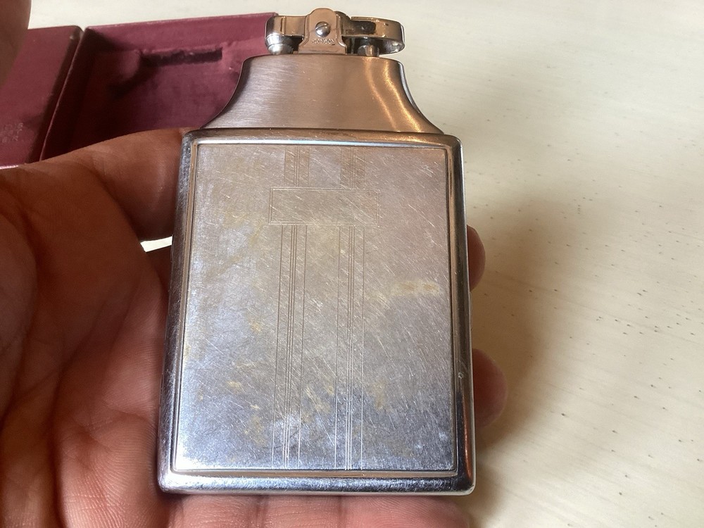 Vintage Ronson Cigarette Case & Lighter Original Old Box