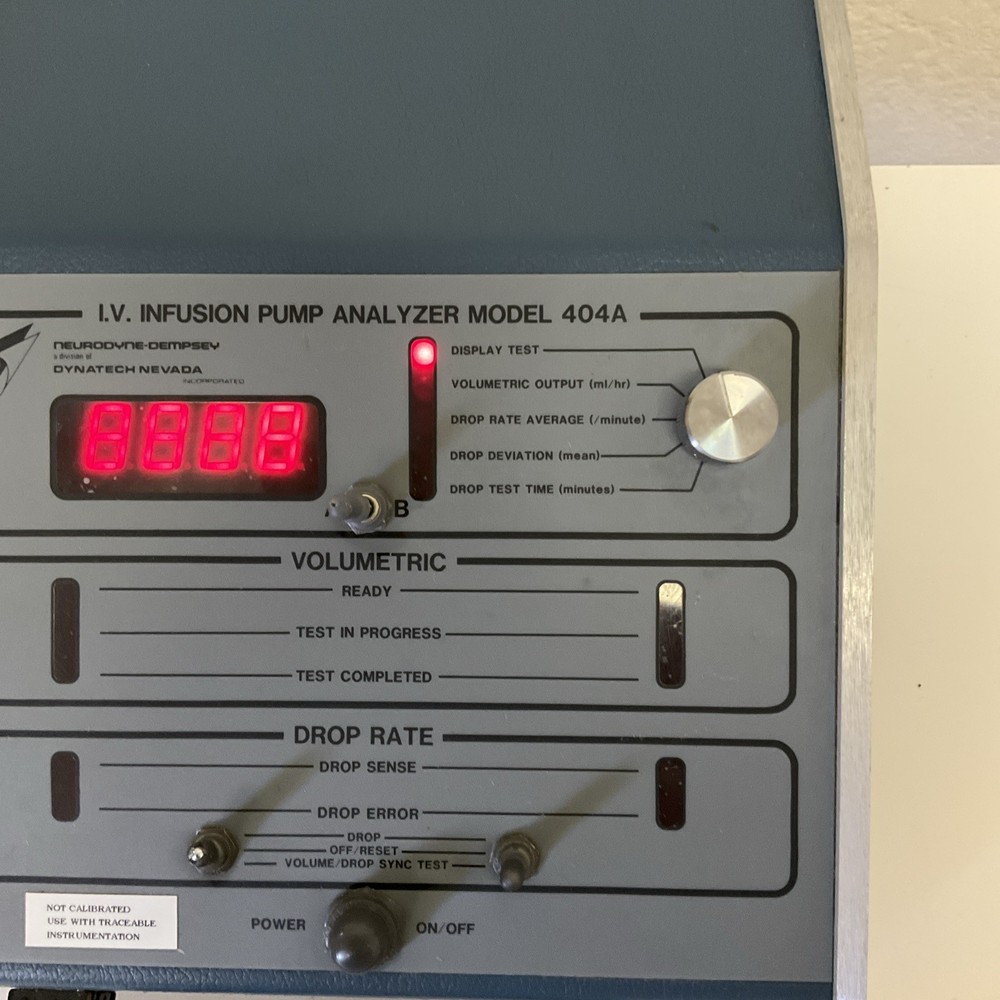 DYNATECH NEVADA I.V. INFUSION PUMP ANALYZER MODEL 404A