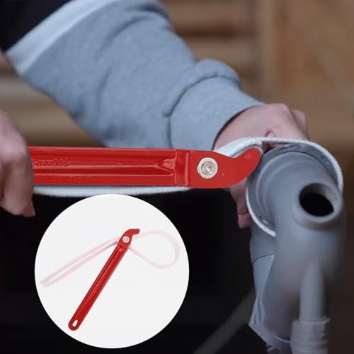 12 Inch Handle Strap Wrench with Nylon Strap, Heavy Duty Adjustable Anti 4 Pack