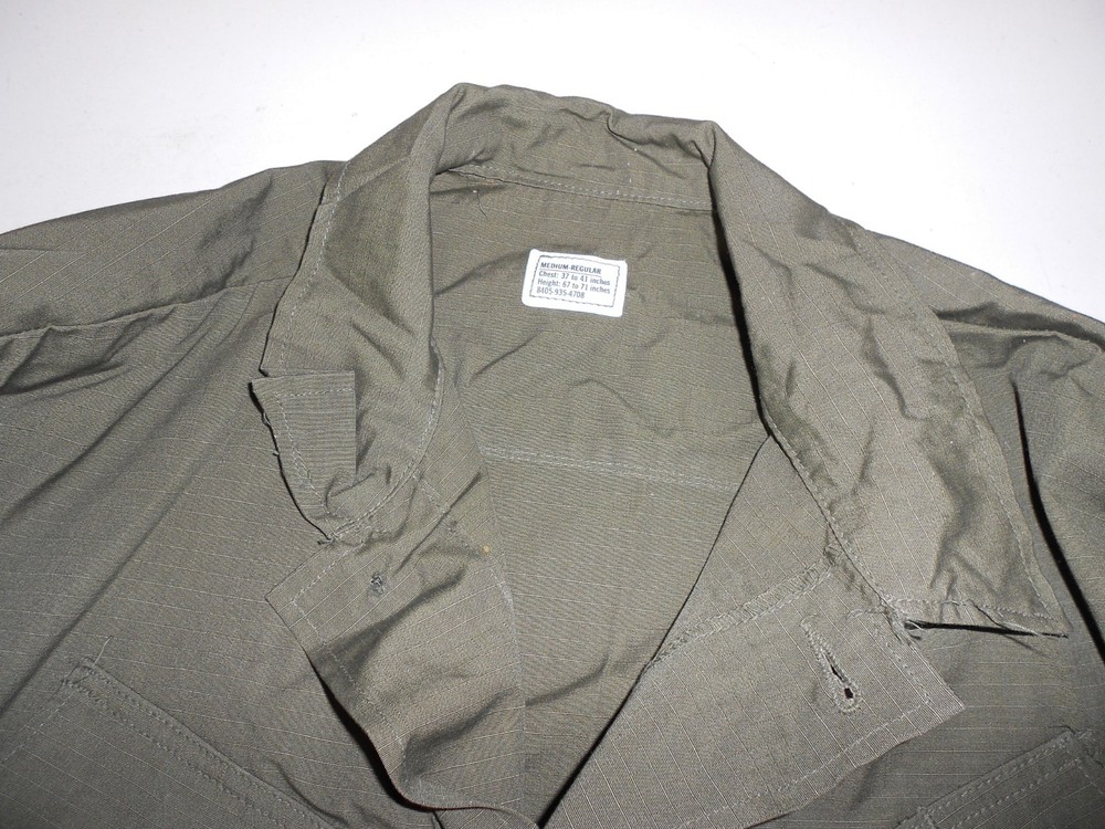 USGI Ripstop Jungle Jacket Medium Regular 1969 NOS Free Shipping
