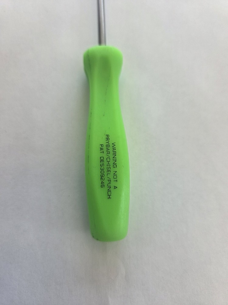 Snap On Tools 3ASHA Green Hard Screwdriver Handle Mini Hook Pick